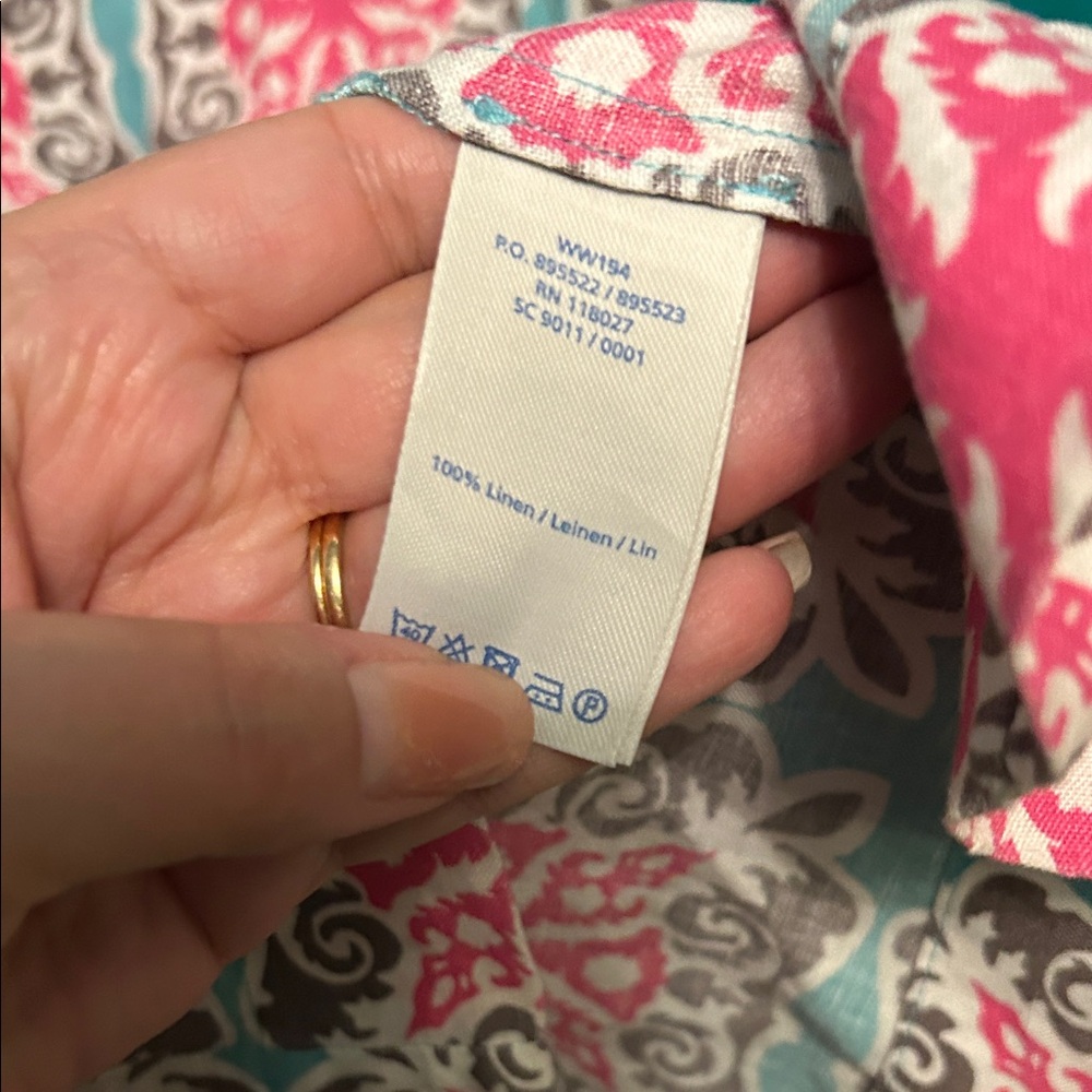 Boden linen Pink and Gray Dress - Picture 5 of 6